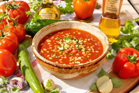 Gazpacho andaluso in 2 minuti: scopri il segreto della freschezza estiva!