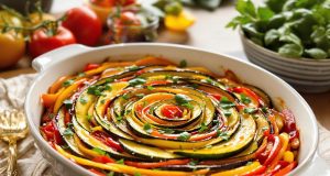 Ratatouille al forno in strati sottili: scopri il segreto dei chef per un piatto estivo irresistibile!