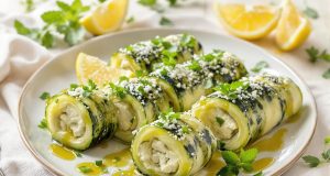 Rimani stupito dai miei irresistibili rouleaux di zucchine con chèvre e menta: freschezza da non perdere!