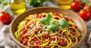 Scopri i noodles di zucchine al pesto rosso: la ricetta healthy che non puoi perdere!