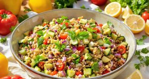 Scopri il taboulé di zucchine e bulgur: pronto in 20 minuti per un’estate gustosa e leggera!