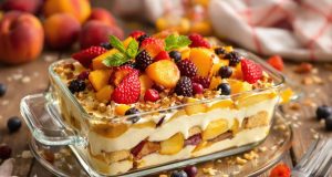 Scopri il tiramisù estivo con frutta arrosto: un dolce che riscalda le giornate di pioggia!