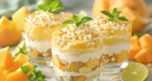 Tiramisu al melone e lime: scopri la freschezza irresistibile di un dessert estivo da non perdere!