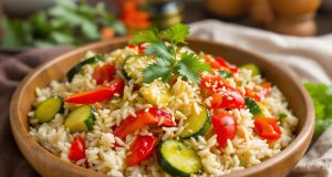 Riso saltato con zucchine e peperoni: 15 minuti per un piatto che conquisterà tutti!