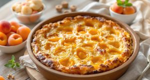 Un clafoutis abricot senza crema: scopri il segreto per un dessert irresistibilmente soffice!