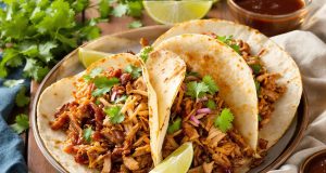Scopri i tacos irresistibili con pulled pork caramellato alla birra scura: una ricetta che ti sorprenderà!