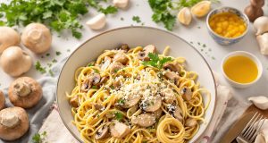 Scopri il one pot pasta con funghi e pollo arrosto: pronto in 20 minuti e irresistibile!