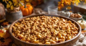 Scopri il segreto del crumble gigante di mele e cannella che scalda il cuore di tutta la famiglia