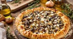 Scopri la tarte rustica ai funghi e cipolle caramellate: un piatto che ti lascerà sorpreso!