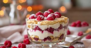 Tiramisu framboise e mascarpone in 10 minuti: il dolce senza forno che ti stupirà!